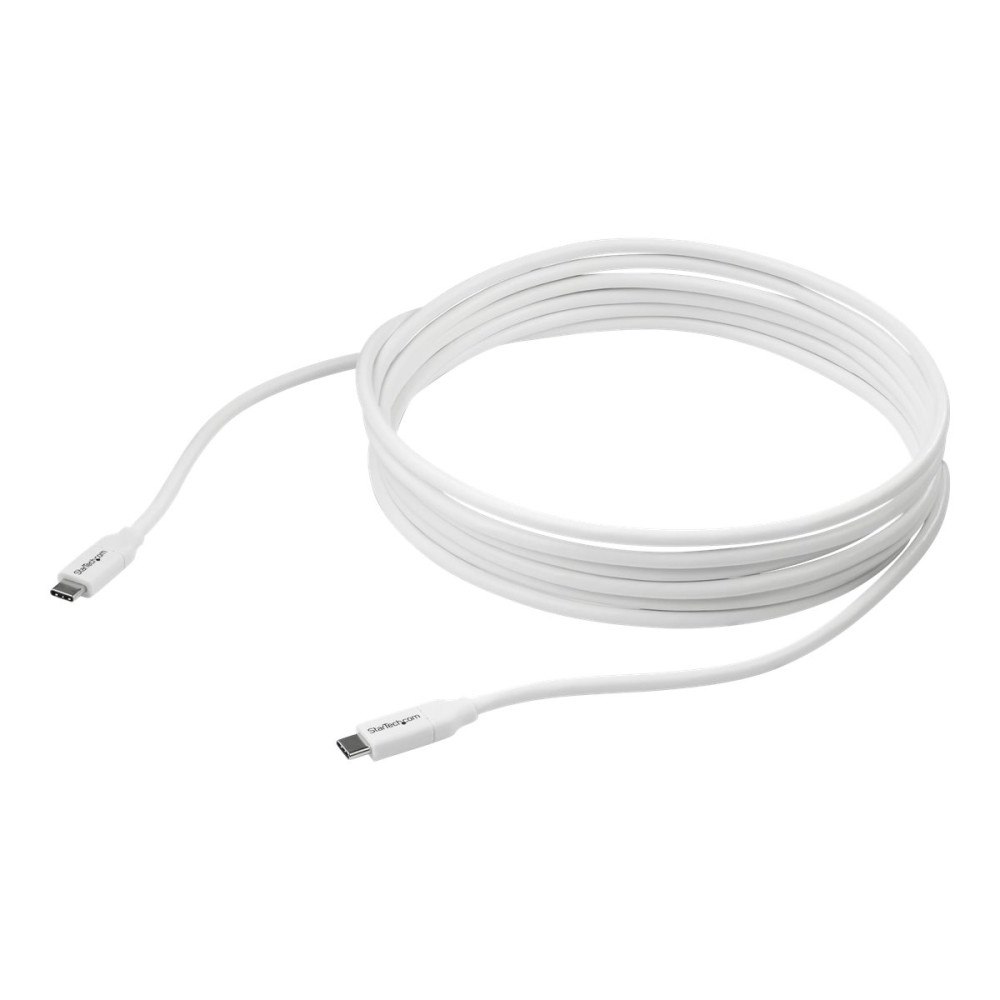 StarTech.com StarTech.com USB C to USB C Cable - 13 ft / 4m - 5A PD - M/M - White - USB 2.0 - USB-IF Certified - USB Type C Cable - U...