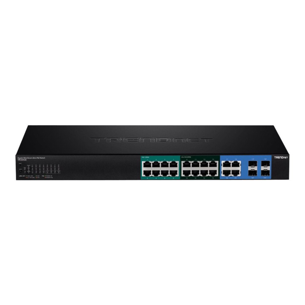 TRENDnet TRENDnet TPE 204US - switch - 20 portar - smart - rackmonterbar