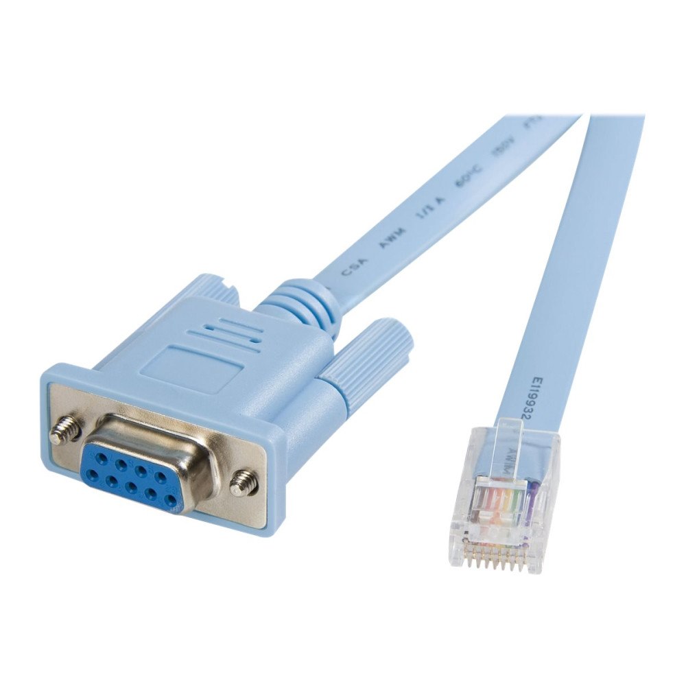 StarTech.com StarTech.com RJ45 till DB9 Cisco konsolhanteringsrouterkabel, 1,8 m - M/F - seriell kabel - RJ-45 till DB-9 - 1.8 m
