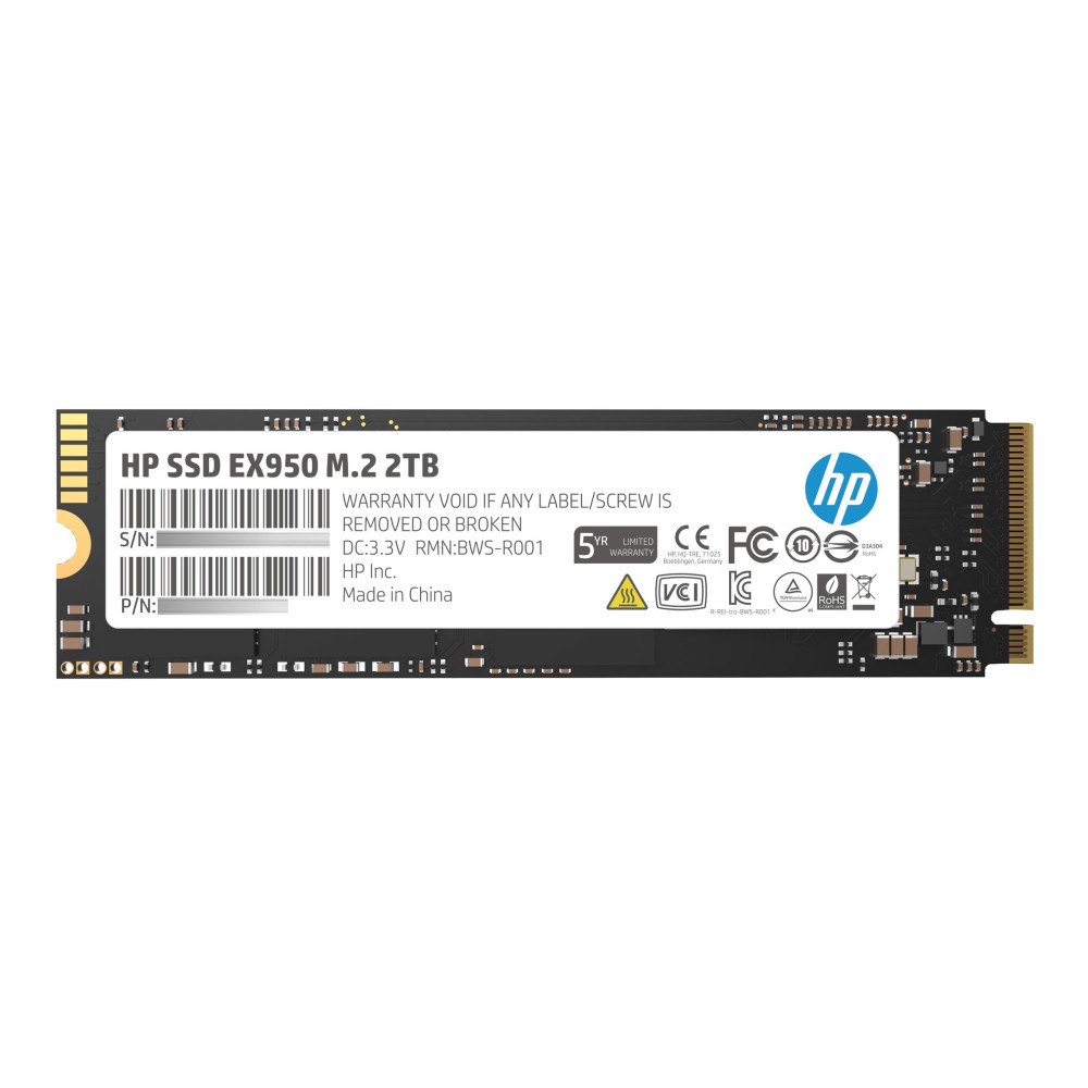 Hewlett-Packard HP EX950 - SSD - High Performance - 2 TB - PCIe 3.1 x4 (NVMe)