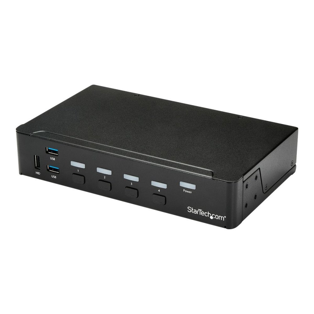 StarTech.com StarTech.com HDMI KVM-switch med 4 portar - USB 3.0 - 1080p - omkopplare för tangentbord/video/mus/USB - 4 portar - rack...