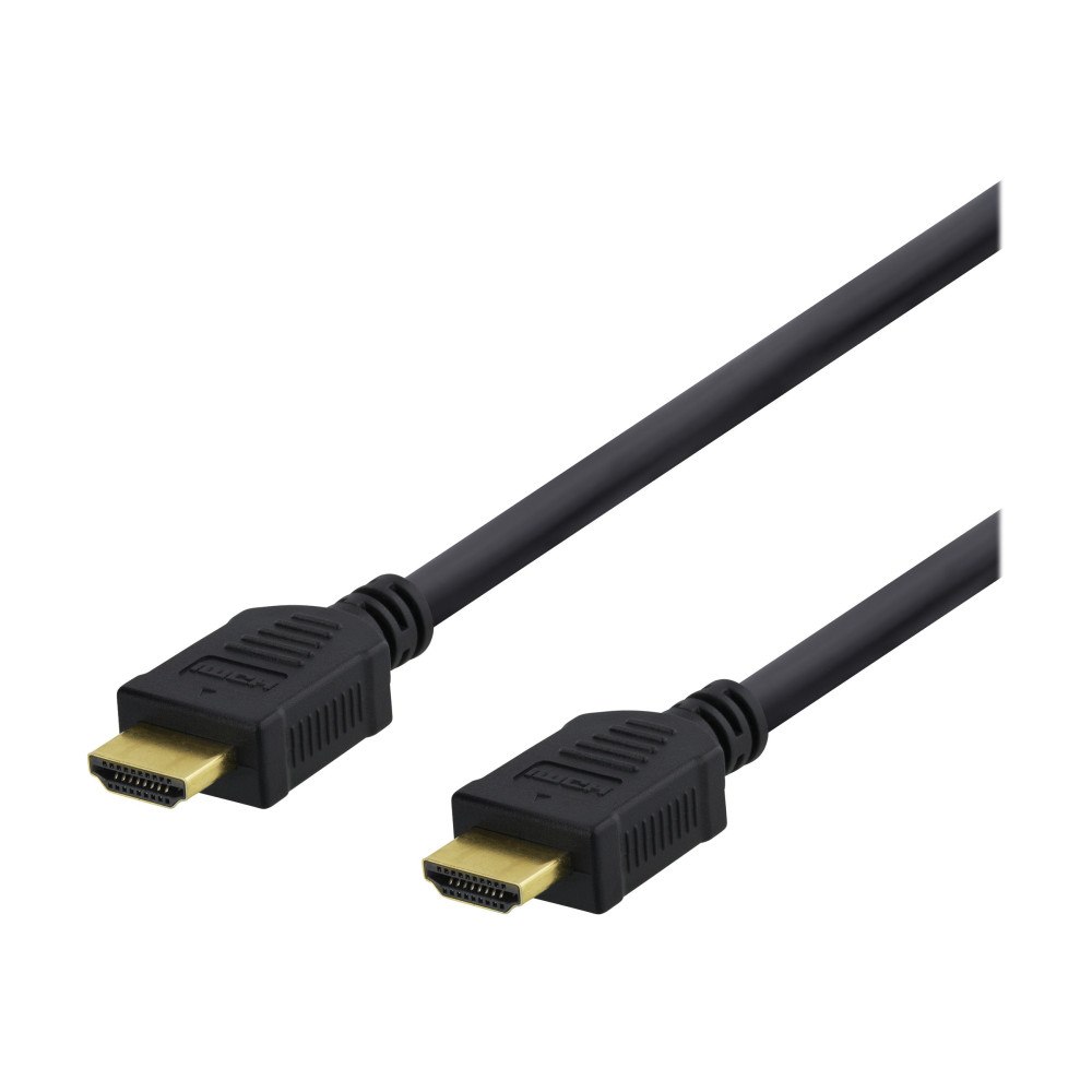 Deltaco DELTACO HDMI-1020D - HDMI-kabel med Ethernet - 2 m