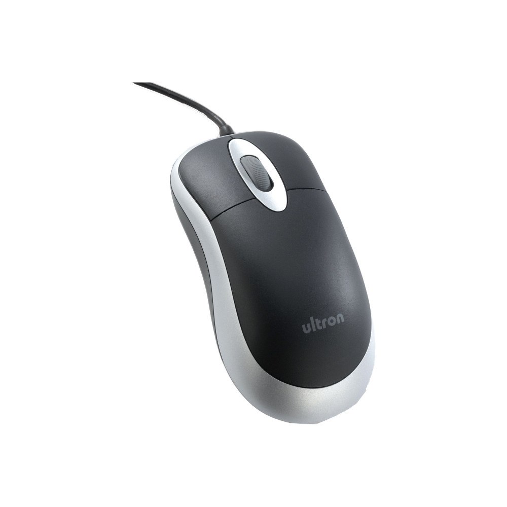 Ultron Ultron UM-100 basic - mus - USB - Black silver