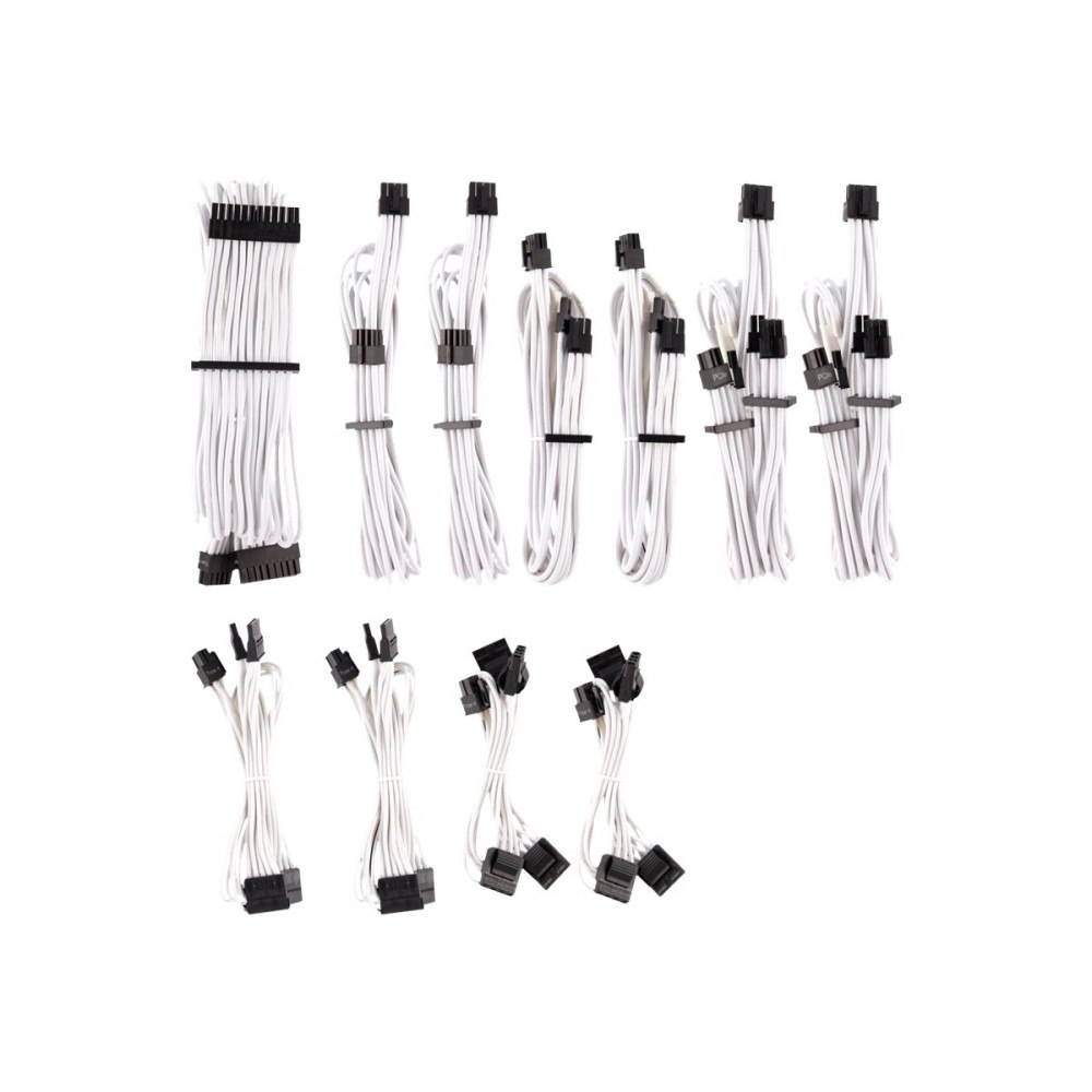 Corsair CORSAIR Premium individually sleeved pro kit (Type 4, Generation 4) - strömkabelsats - 61 cm