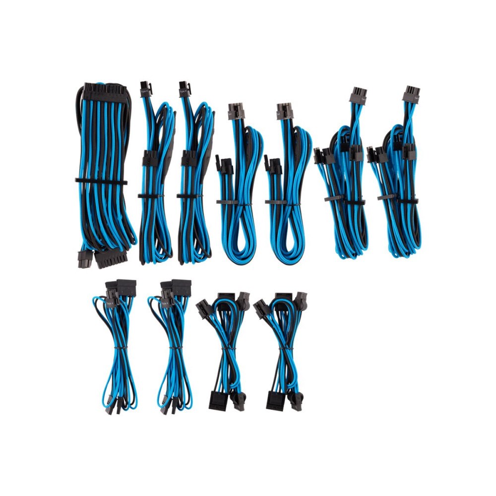 Corsair CORSAIR Premium individually sleeved pro kit (Type 4, Generation 4) - strömkabelsats