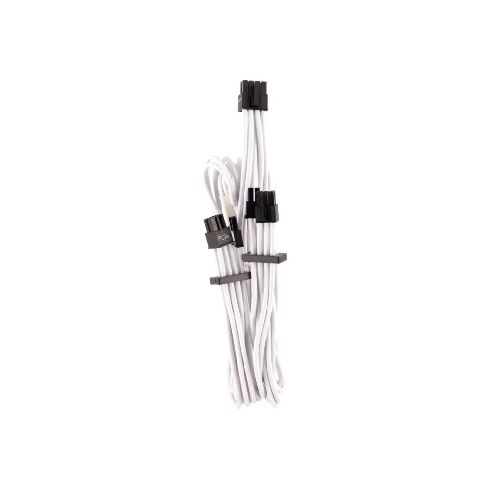 Corsair CORSAIR Premium individually sleeved (Type 4, Generation 4) - strömkabel - 8-stifts PCIe-ström till 8-stifts PCIe-ström...