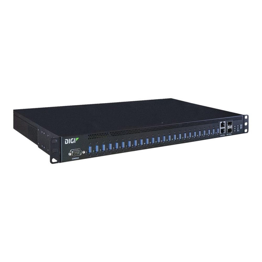 Digi International Digi AnywhereUSB 24 Plus - hubb - 24 portar - Administrerad - rackmonterbar