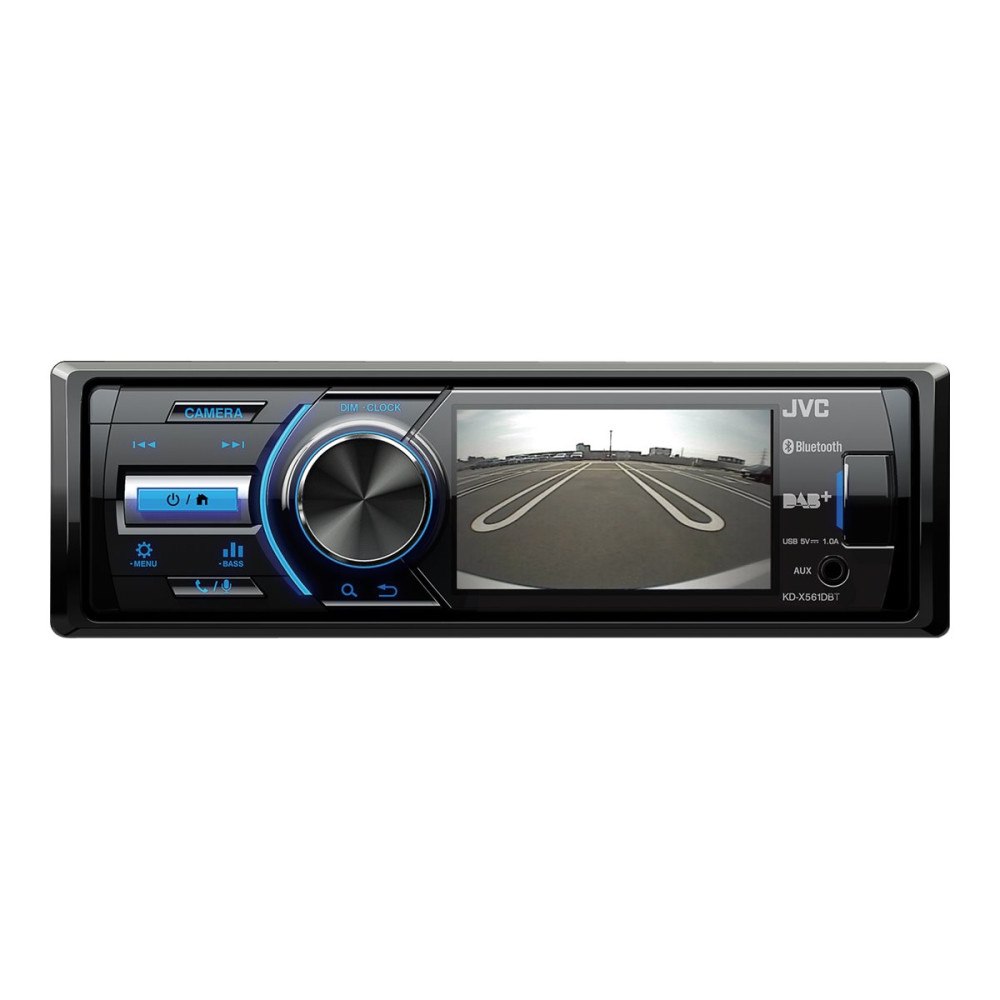 JVC JVC KD-X561DBT - digital mottagare - display 3" - inbyggd enhet - Enkel-DIN