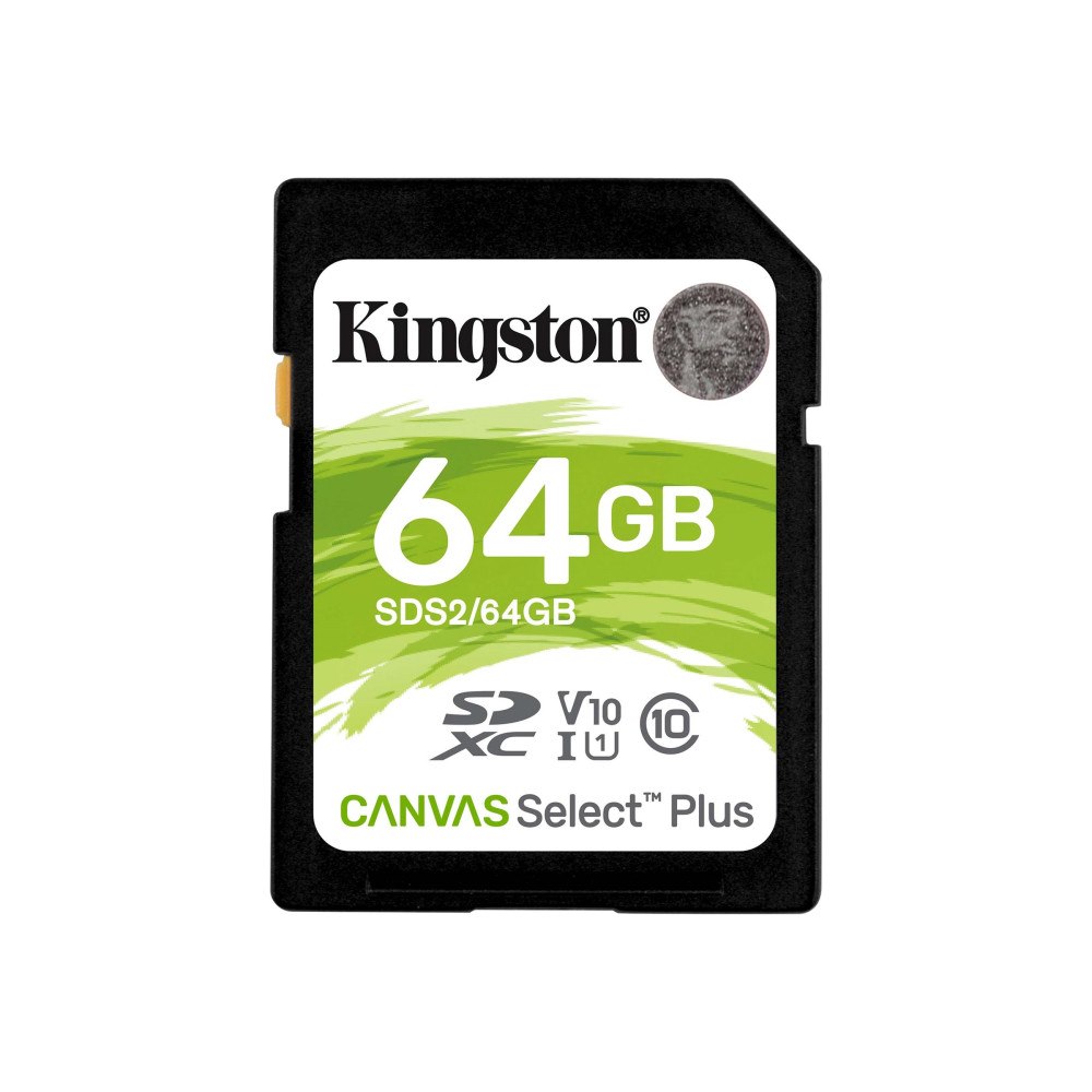Kingston Technology Kingston Canvas Select Plus - flash-minneskort - 64 GB - SDXC UHS-I