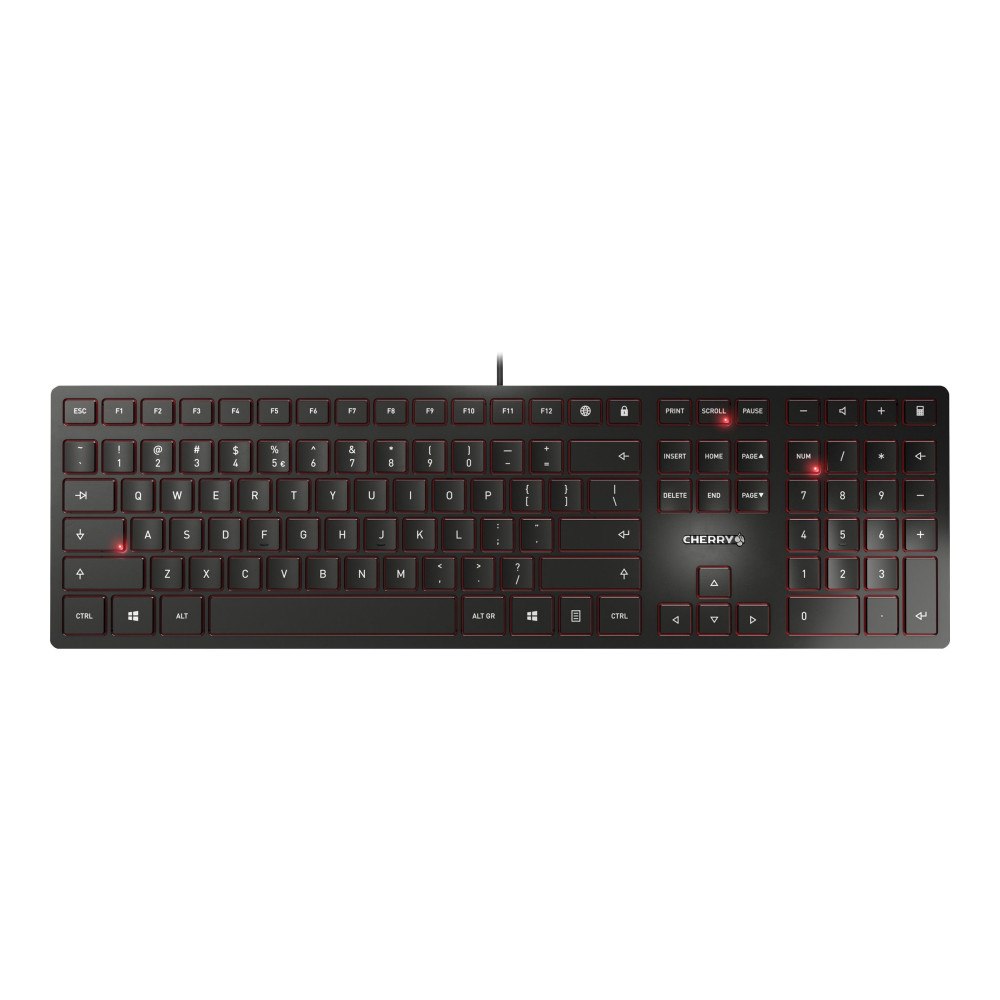 CHERRY CHERRY KC 6000 SLIM - tangentbord - engelska - svart Inmatningsenhet