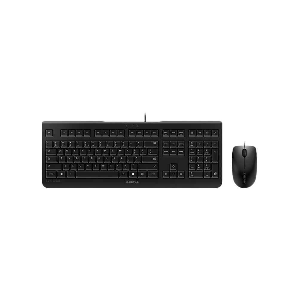CHERRY CHERRY DC 2000 - sats med tangentbord och mus - amerikansk - svart Inmatningsenhet