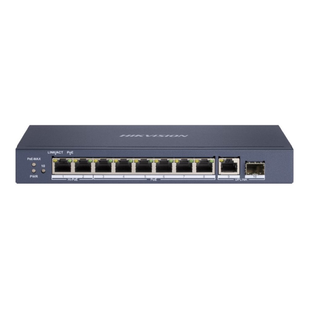 Hikvision Digital Technology Hikvision Pro Series DS-3E0510HP-E - switch - 8 portar - ohanterad