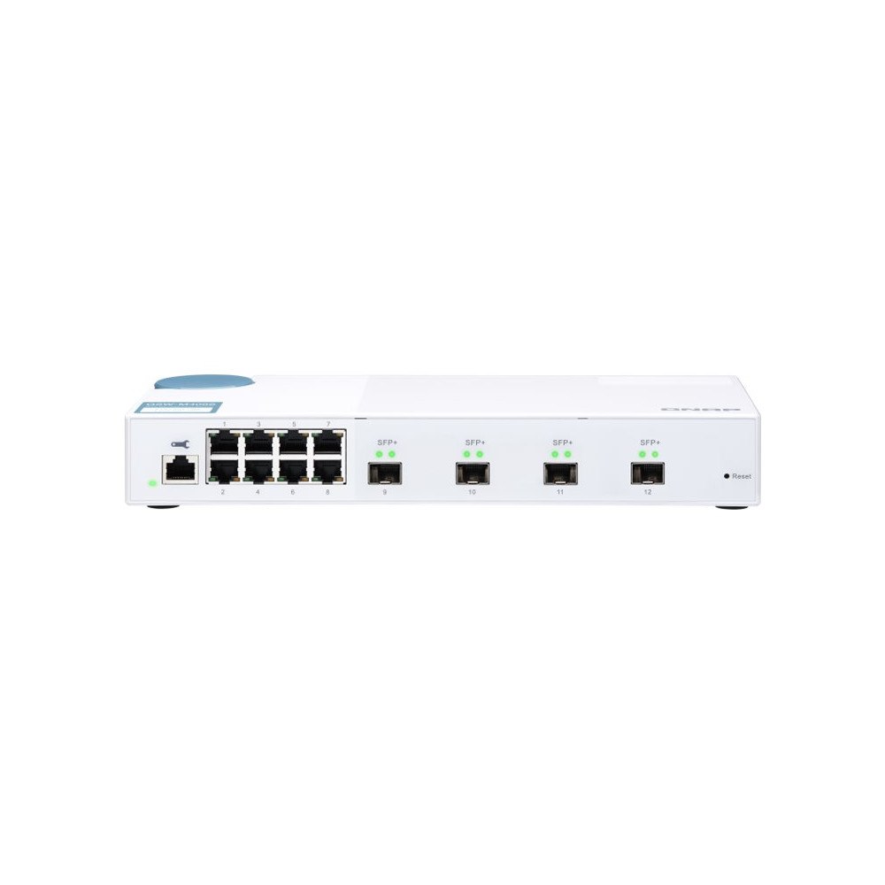 QNAP Systems, Inc QNAP QSW-M408S - switch - 12 portar - Administrerad