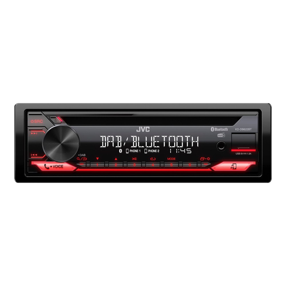JVC JVC KD-DB622BT - Bil - CD-mottagare - inbyggd enhet - Enkel-DIN