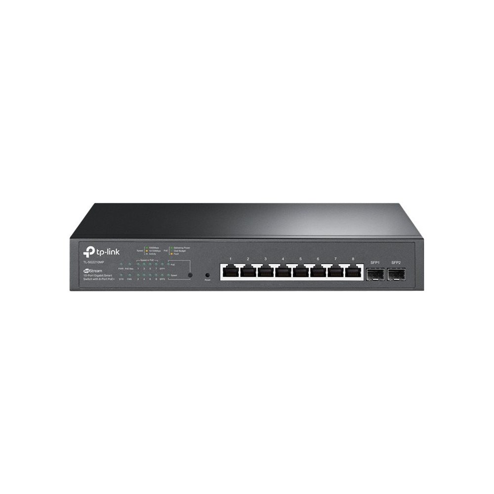 TP-LINK Technologies TP-Link JetStream TL-SG2210MP - switch - 10 portar - smart - rackmonterbar