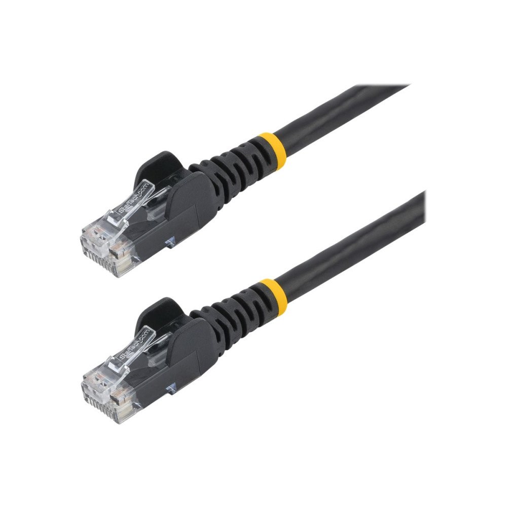 StarTech.com StarTech.com Cat5e Ethernet patchkabel med hakfria RJ45-kontakter - 10 m, Svart - patch-kabel - 10 m - svart