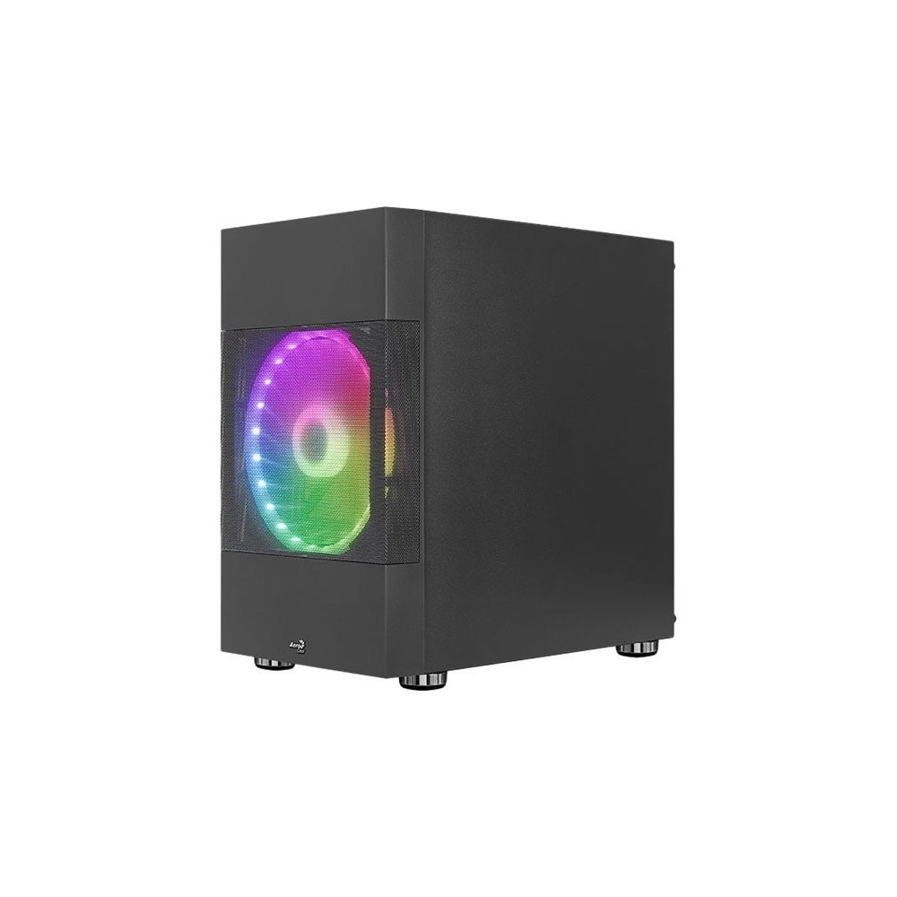 AeroCool AeroCool Atomic-G-BK-v2 - Tempered Glass Edition - MT - micro ATX