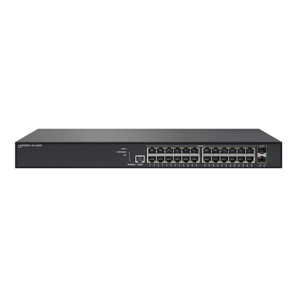 Lancom Systems LANCOM GS-3126XP - switch - 24 portar - Administrerad - rackmonterbar