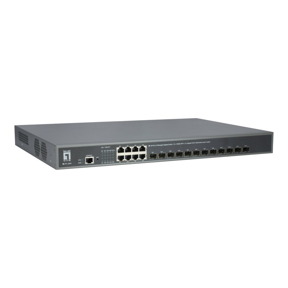 LevelOne LevelOne GTL-2091 - switch - 20 portar - Administrerad - rackmonterbar