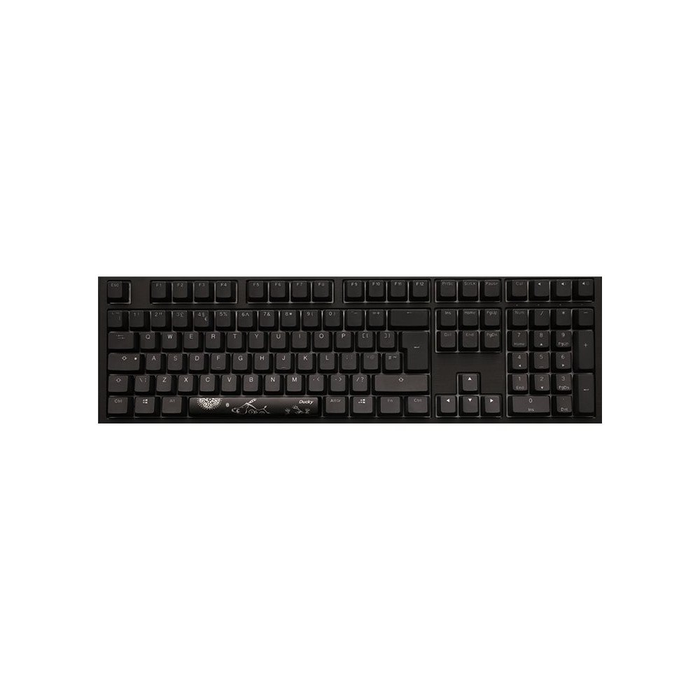 DuckyChannel International Ducky Shine 7 DKSH1808ST - Blackout Edition - tangentbord - tysk - svart Inmatningsenhet