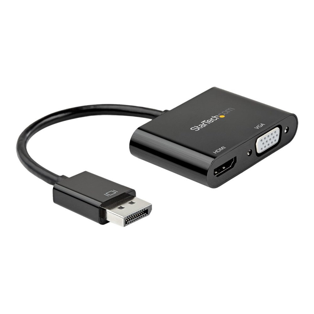StarTech.com StarTech.com DisplayPort till HDMI VGA-adapter - 4K 60 Hz - videokort - DisplayPort / HDMI / VGA - 23.2 cm