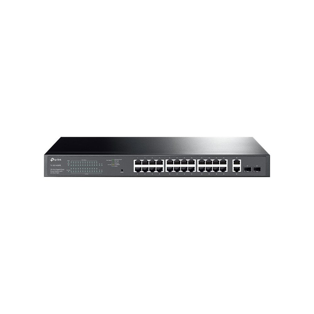 TP-LINK Technologies TP-Link TL-SG1428PE - switch - 28 portar - smart - rackmonterbar