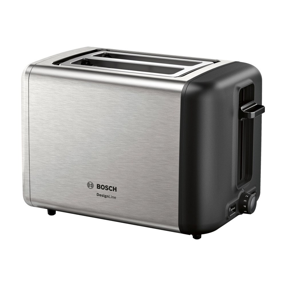 Bosch Group Bosch DesignLine TAT3P420 - brödrost - rostfritt stål/svart