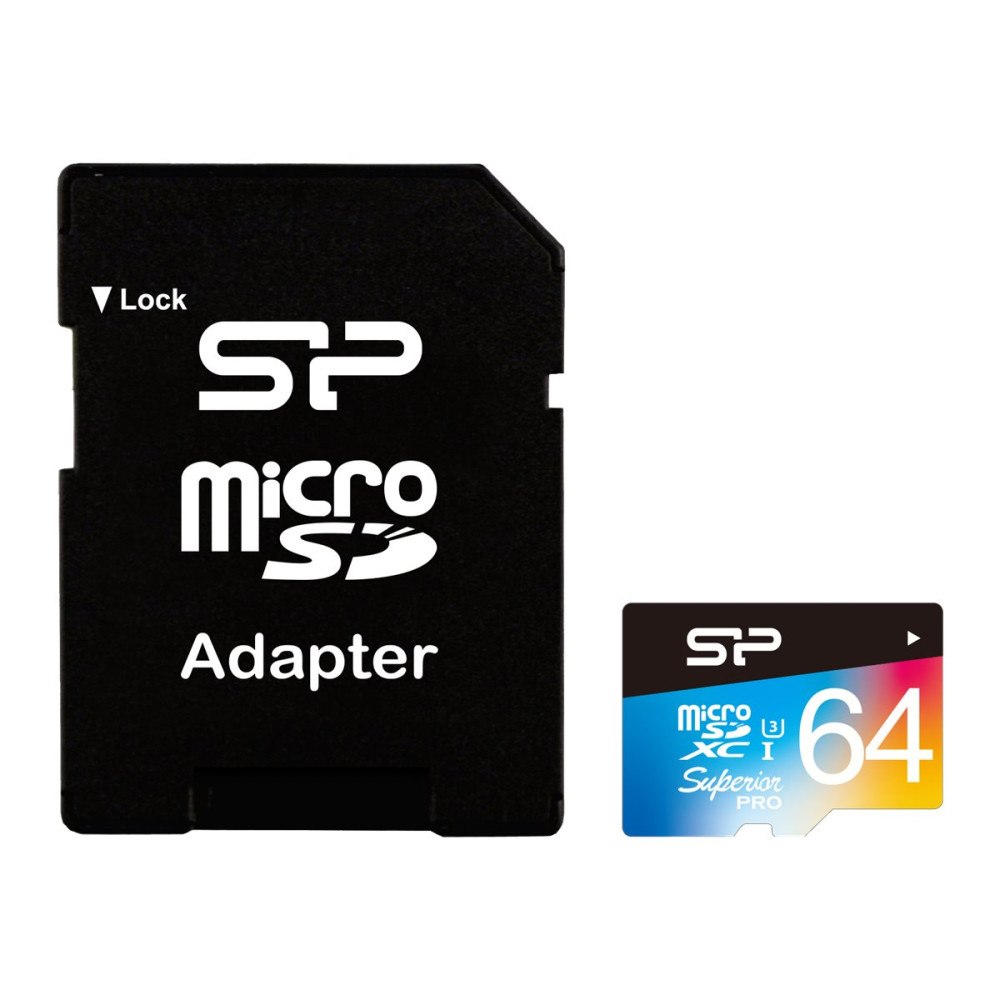 Silicon Power SILICON POWER Superior Pro - flash-minneskort - 64 GB - mikroSDXC UHS-I