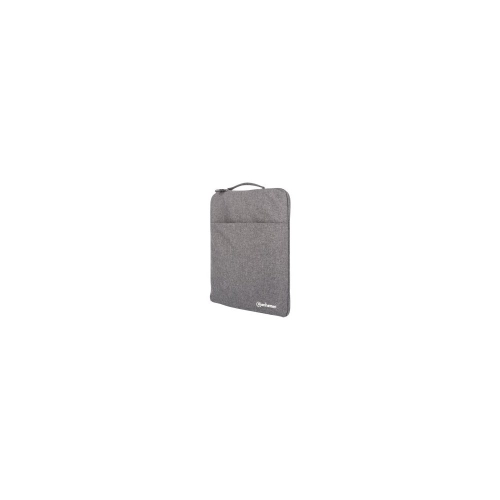 Manhattan Manhattan Seattle Laptop Sleeve 15.6", Grey, Padded, Extra Soft Internal Cushioning, Main Compartment with double zips,...