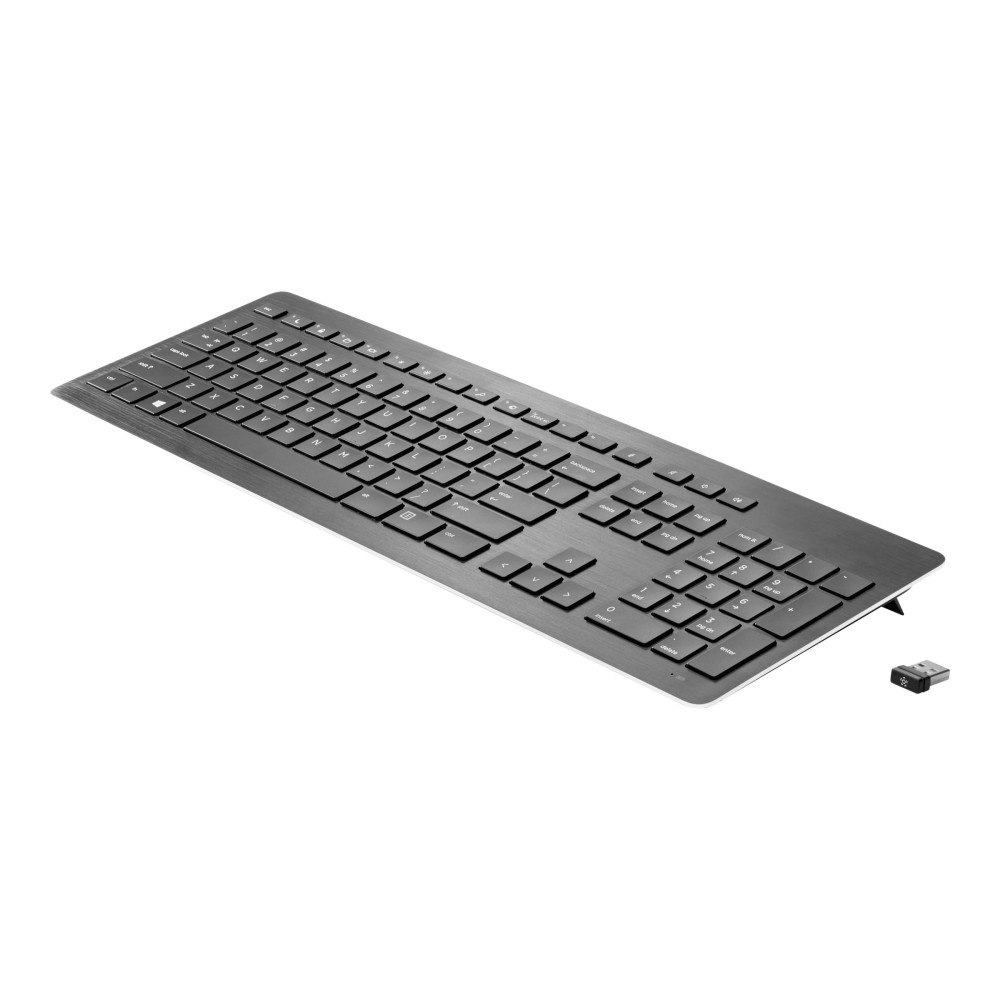Hewlett-Packard HP Premium - tangentbord - tysk - kant i eloxerad aluminium Inmatningsenhet