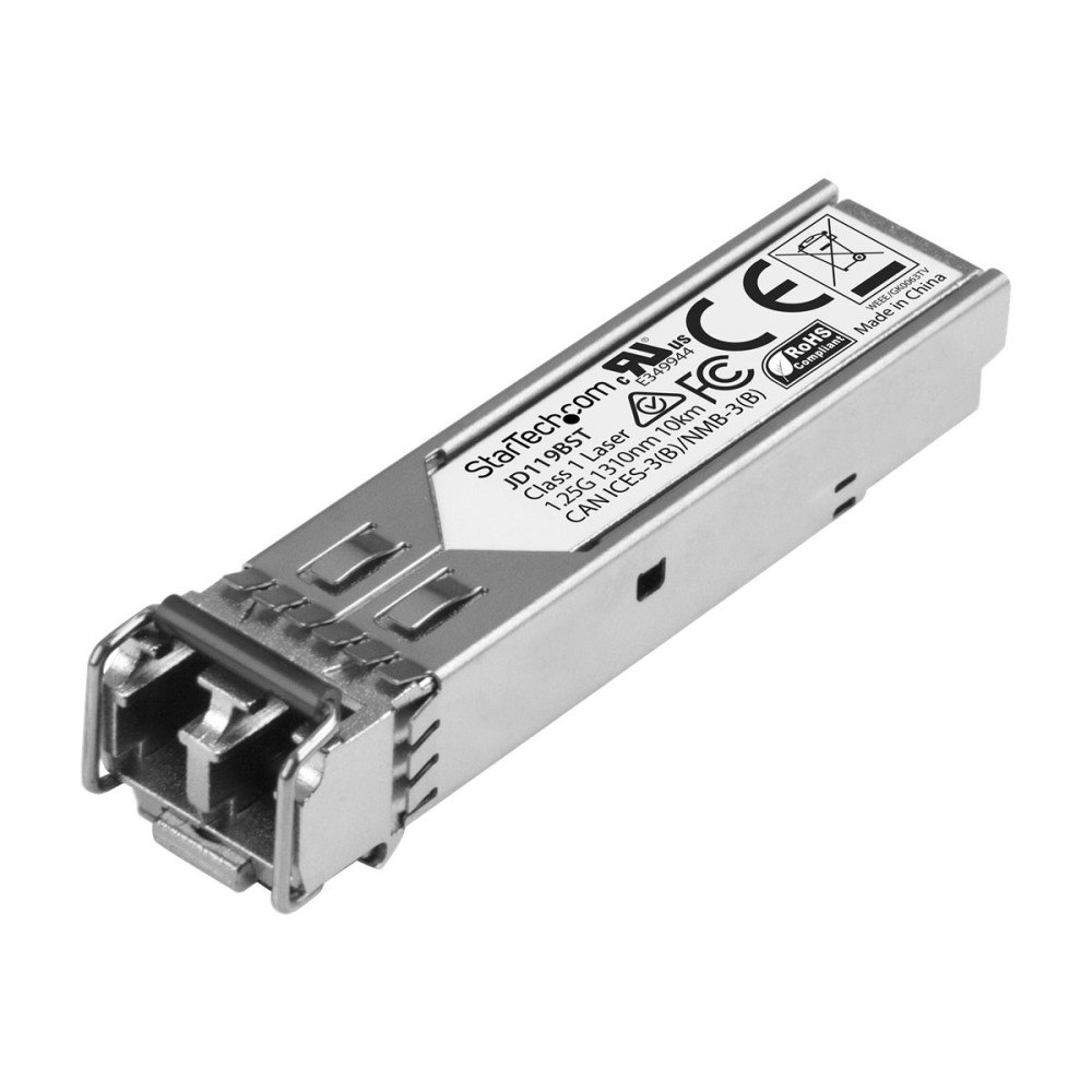 StarTech.com StarTech.com HPE JD119B Compatible SFP Module, 1000BASE-LX, 1GbE Single Mode (SMF) Fiber Optic Transceiver, 1GE Gigabit...