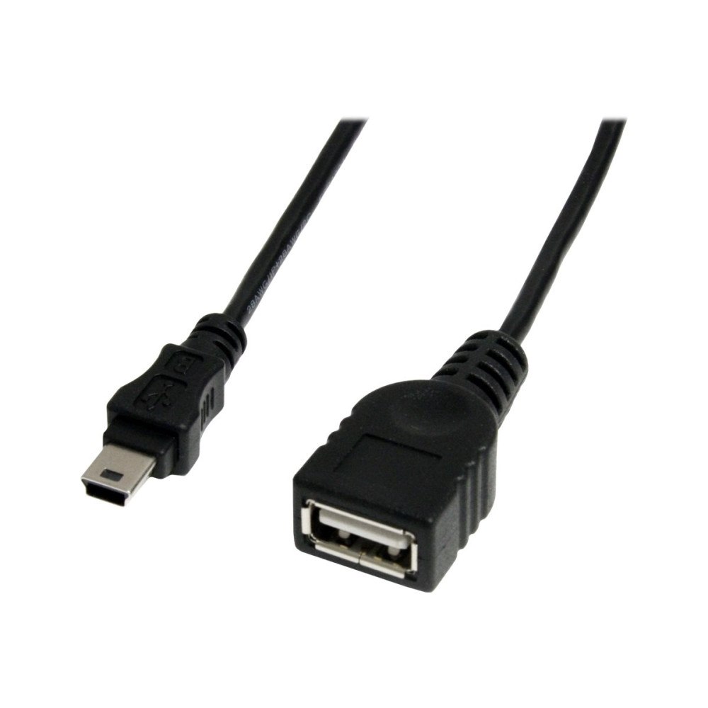 StarTech.com StarTech.com 1 ft Mini USB 2.0 Cable - USB A to Mini B F/M - USB cable - USB (F) to mini-USB Type B (M) - USB 2.0 - 1 ft...
