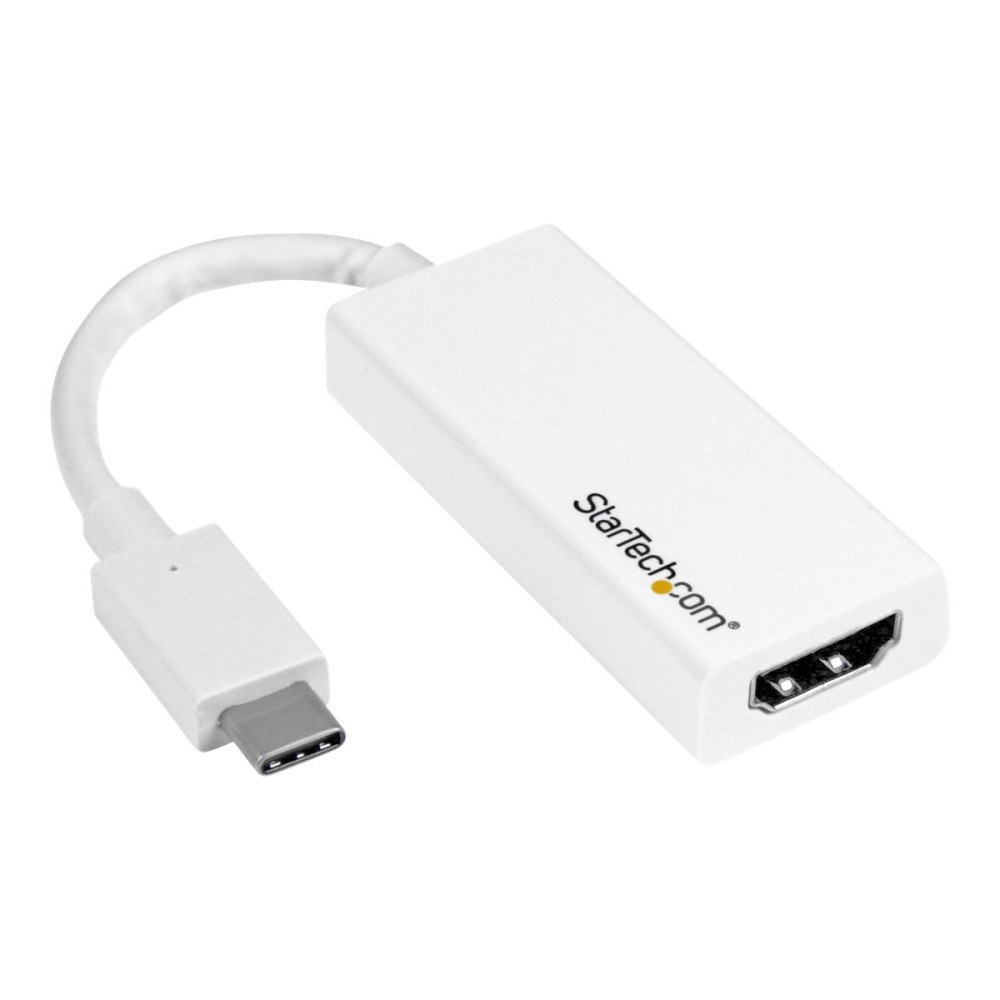 StarTech.com StarTech.com USB-C to HDMI Adapter - White - 4K 60Hz - videokort - HDMI / USB - 15 cm