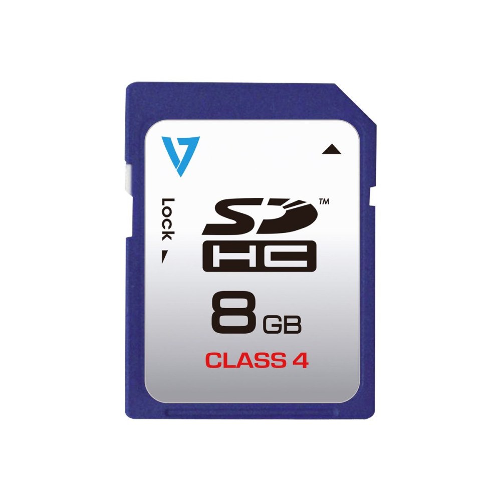 V7 V7 VASDH8GCL4R - flash-minneskort - 8 GB - SDHC