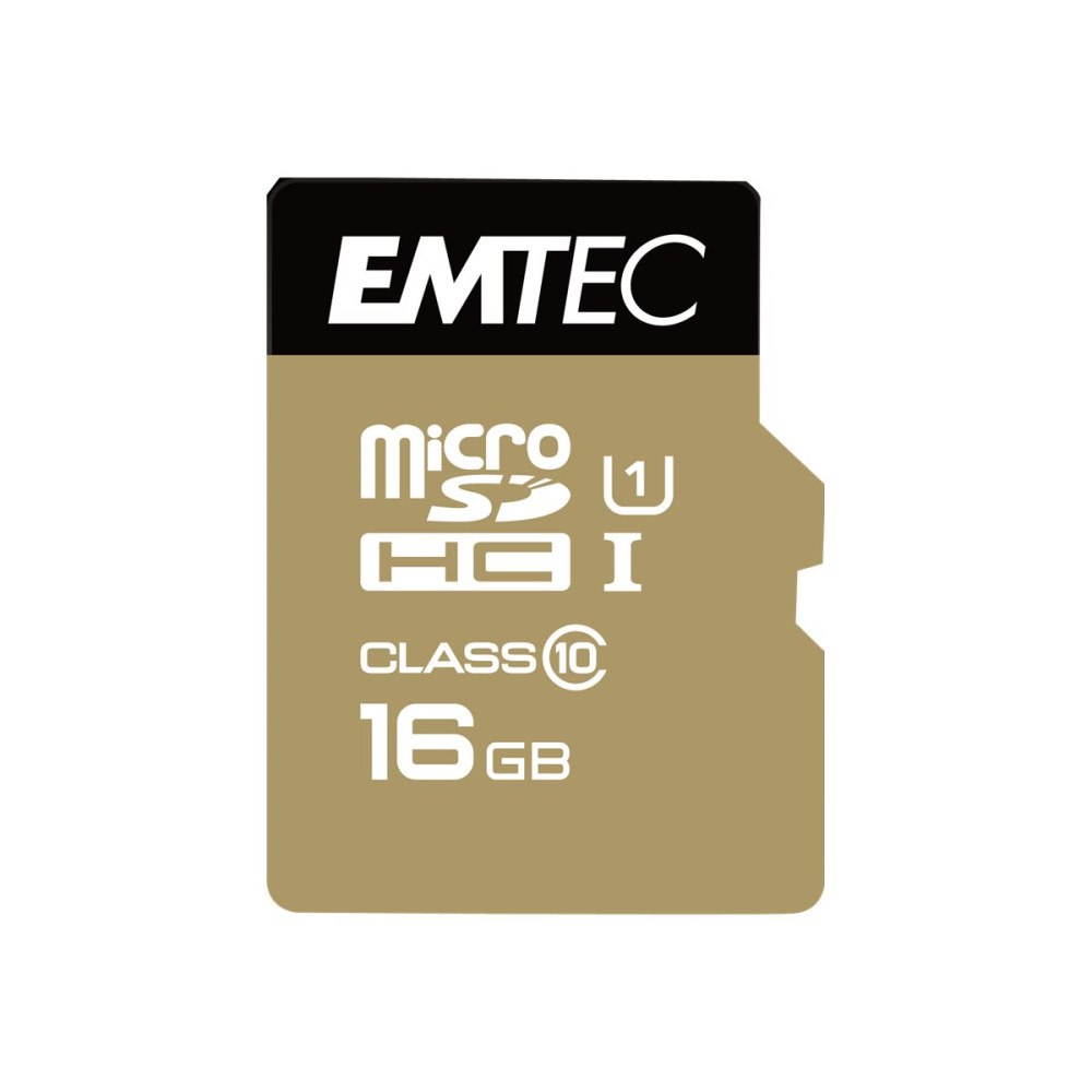 EMTEC International EMTEC Gold+ - flash-minneskort - 16 GB - microSD
