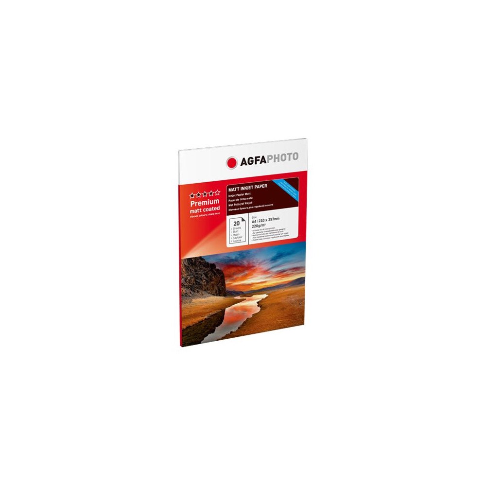 AGFAPHOTO AgfaPhoto - fotopapper - matt - 20 ark - A4 - 220 g/m²