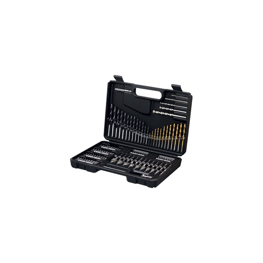 Black & Decker Black & Decker A7200-XJ Titanium - skruvmejsel-, borr- och hylssats - 109 delar