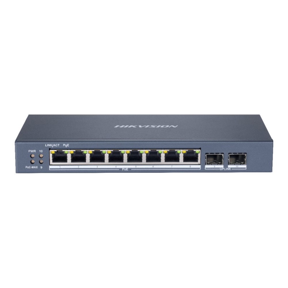 Hikvision Digital Technology Hikvision Smart Managed Series DS-3E1510P-SI - switch - 8 portar - smart