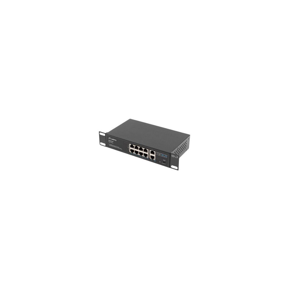 LANBERG Lanberg RSFE-8P-2GE-120 - switch - 10 portar - ohanterad