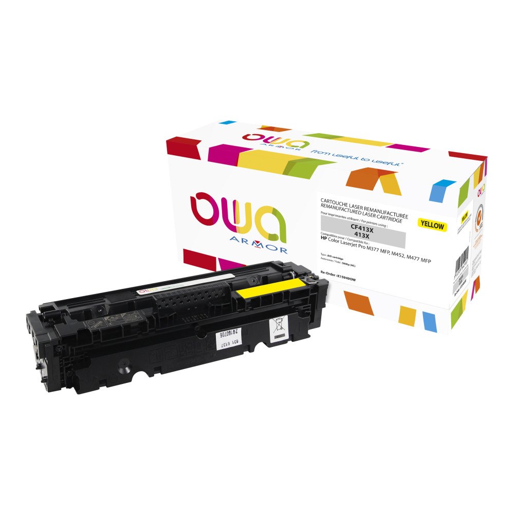 Armor OWA - hög kapacitet - gul - kompatibel - återanvänd - tonerkassett (alternativ för: HP 410X)