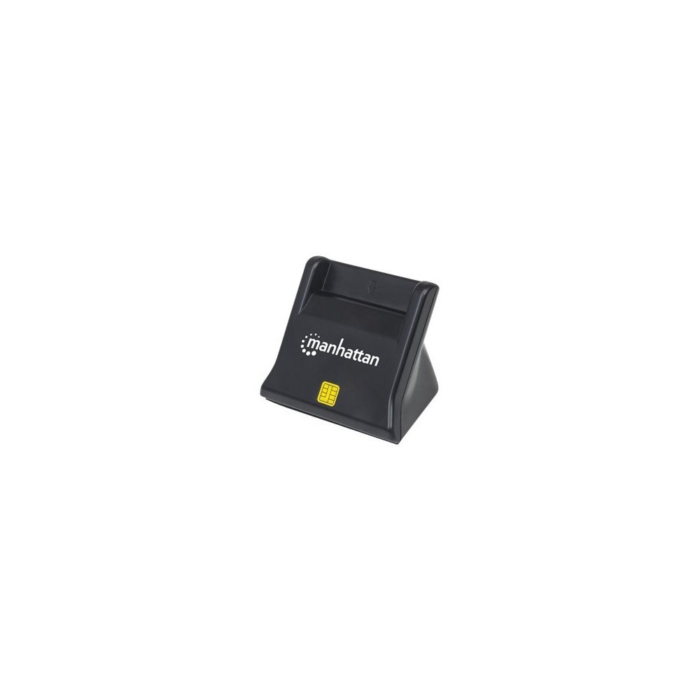 Manhattan Manhattan USB-A Smart/SIM Card Reader, 480 Mbps (USB 2.0), Desktop Standing, Friction Type compatible, Hi-Speed USB, Cab...