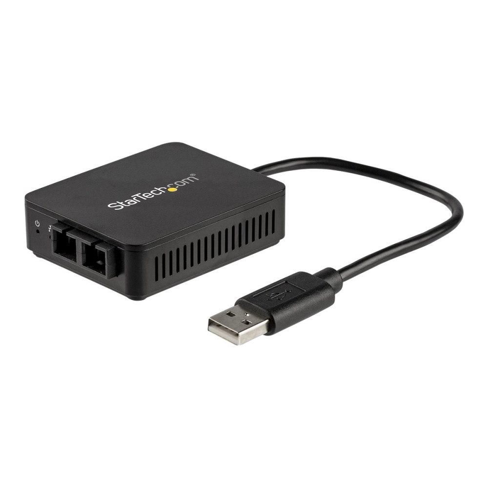 StarTech.com StarTech.com USB to Fiber Optic Converter, 100Mbps, USB 2.0 to Fiber Network Adapter, 100BASE-FX SC Female Duplex Multim...