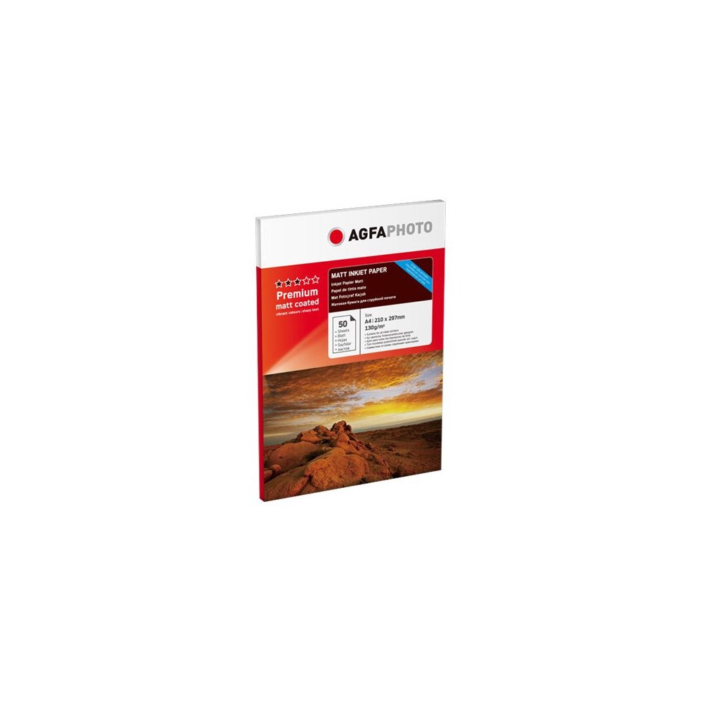 AGFAPHOTO AgfaPhoto Premium - fotopapper - matt - 50 ark - A4 - 130 g/m²