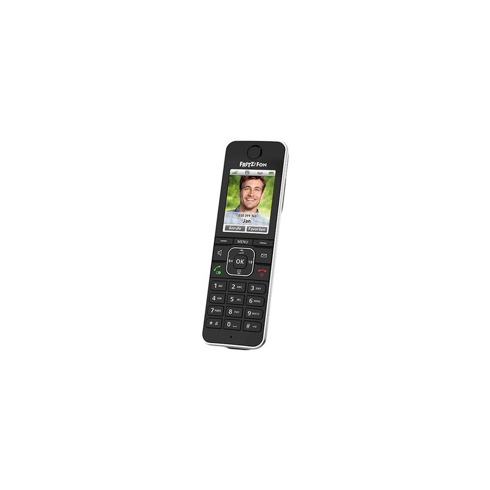 AVM Computersysteme Vertriebs AVM FRITZ!Fon C6 - trådlös förlängningshandenhet - svarssysten - med internetradio med nummerpresentation - 3-riktad sam...