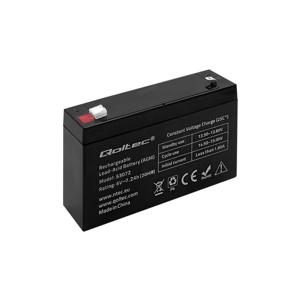 Qoltec Qoltec - UPS-batteri - Bly-syra - 7.2 Ah