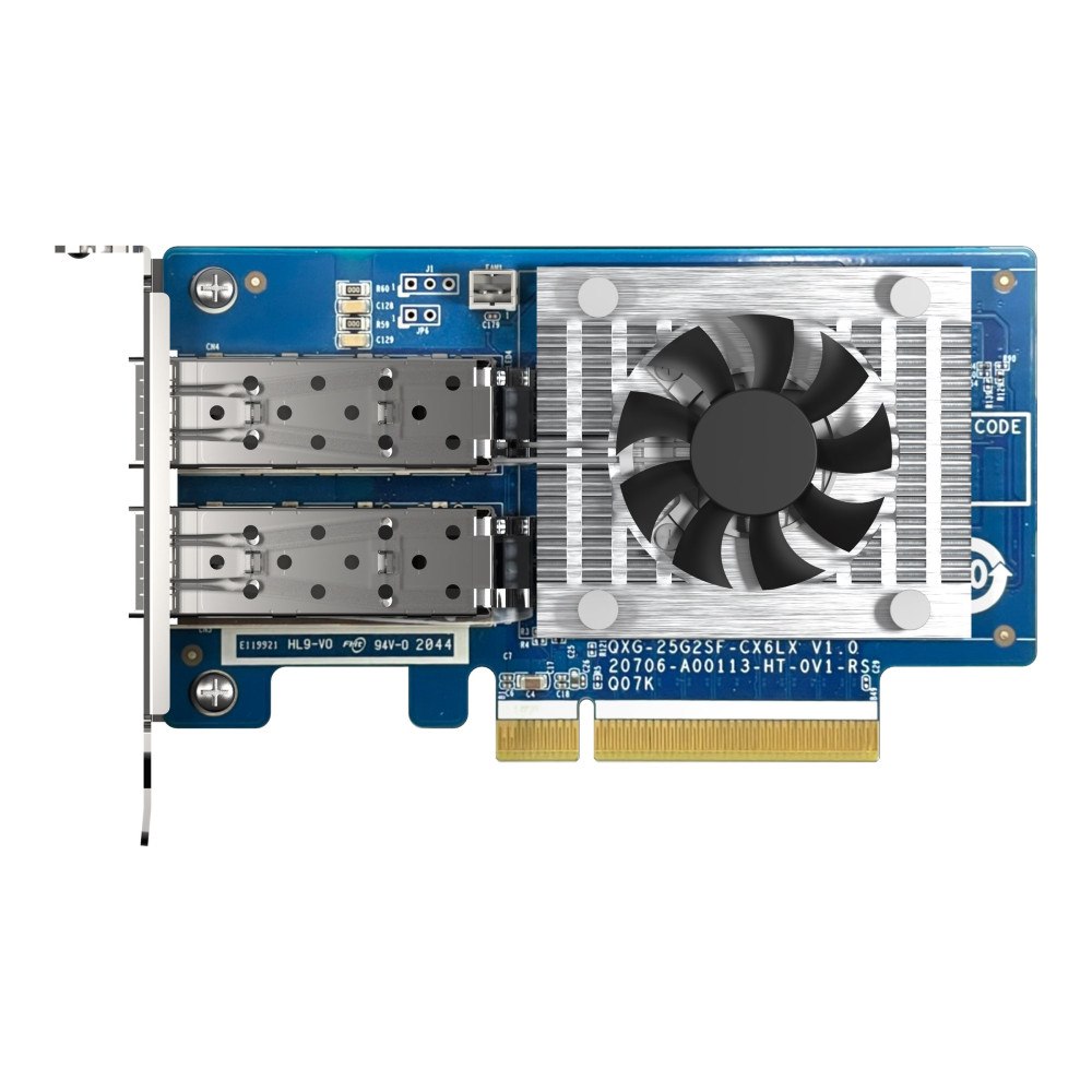 QNAP Systems, Inc QNAP QXG-25G2SF-CX6 - nätverksadapter - PCIe 4.0 x8 - 25 Gigabit SFP28 x 2
