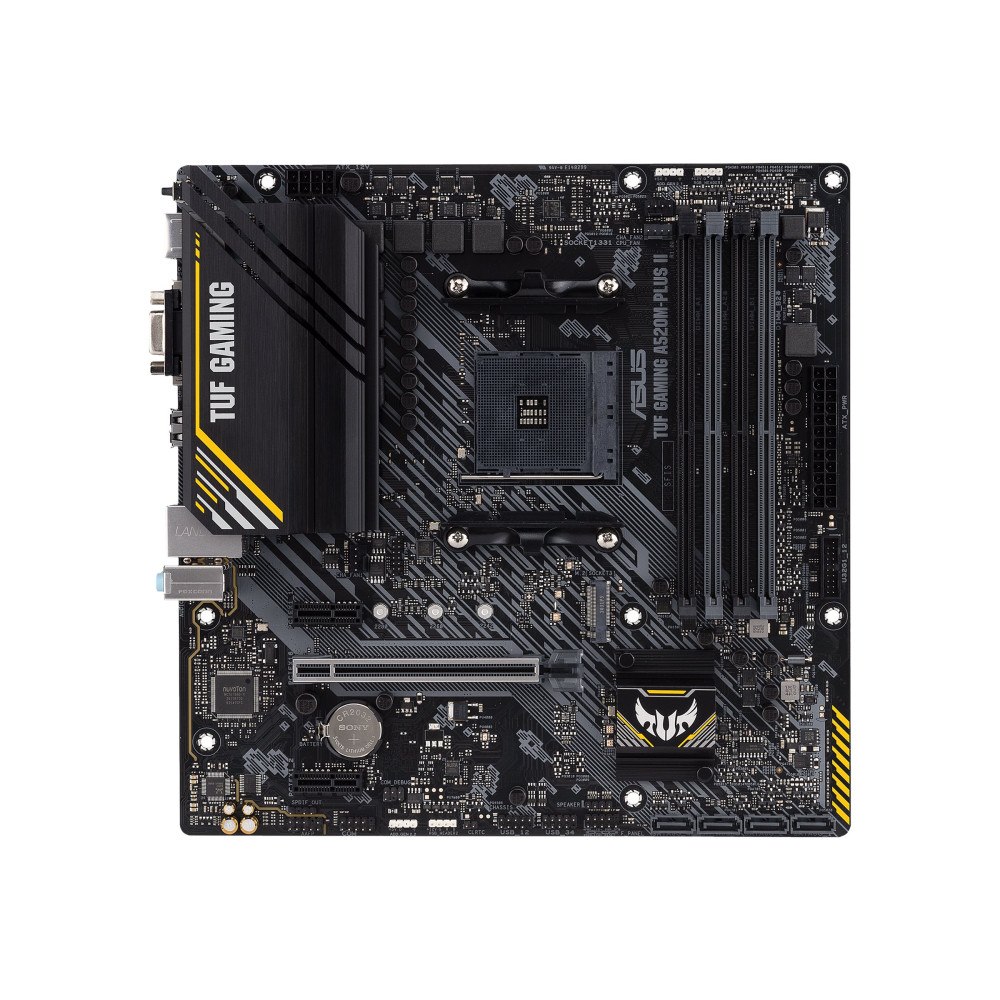 ASUSTeK COMPUTER ASUS TUF GAMING A520M-PLUS II - moderkort - micro ATX - Socket AM4 - AMD A520