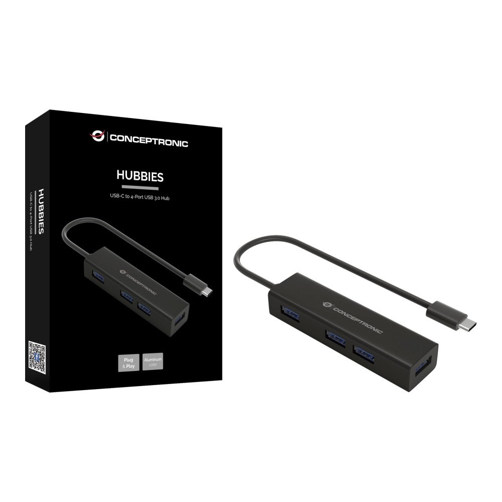 Conceptronic Conceptronic HUBBIES07B - hubb - 4 portar