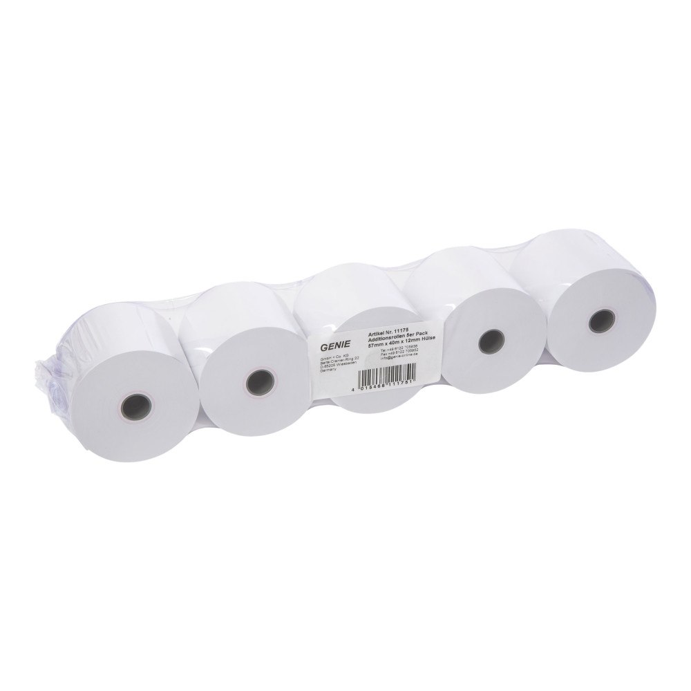 GENIE GENIE - vanligt papper - 5 rulle (rullar) - Rulle (5,7 cm x 40 m)