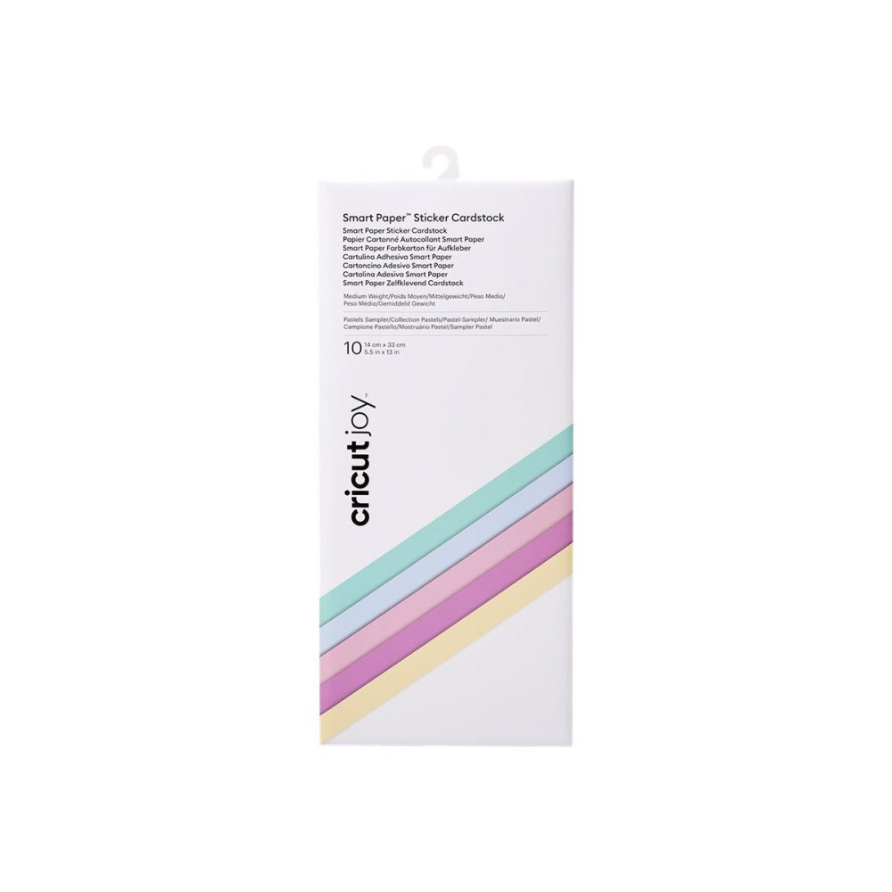 Cricut Cricut Joy Smart Paper Pastels Sampler - cardstock - 139 x 330 mm - 10 ark - mint, powder blue, kronblad, butter, lila